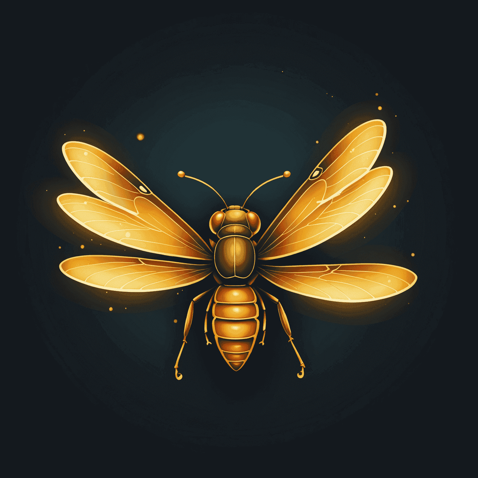 Firefly Websites Logo - A stylized firefly with glowing wings next to the text 'FireflyWebsites'